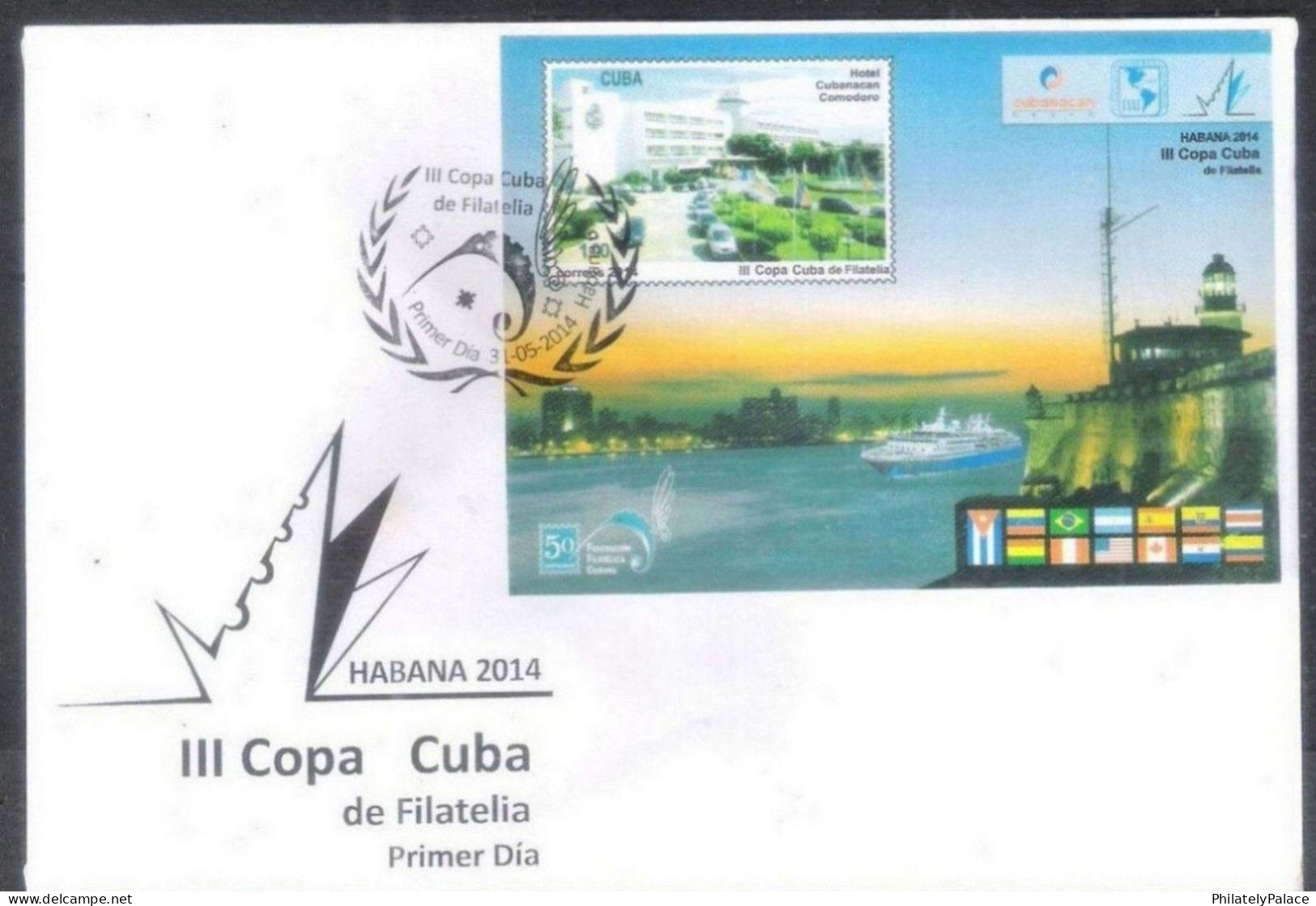 CUBA 2014 Lighthouse ,Leuchtturm,Phares,Hotel,Architecture FDC(**) - Storia Postale