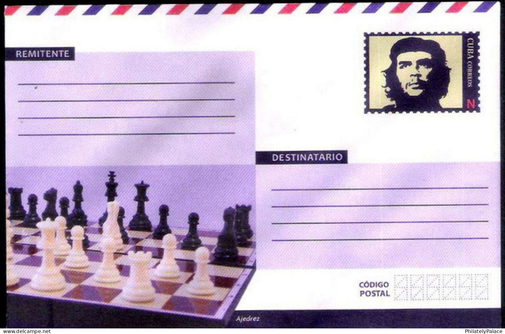 CUBA 2018 Chess,Schach,Échecs,Che Guevara,Postal Stationary, Pre Paid Envelope MNH(**) - Briefe U. Dokumente