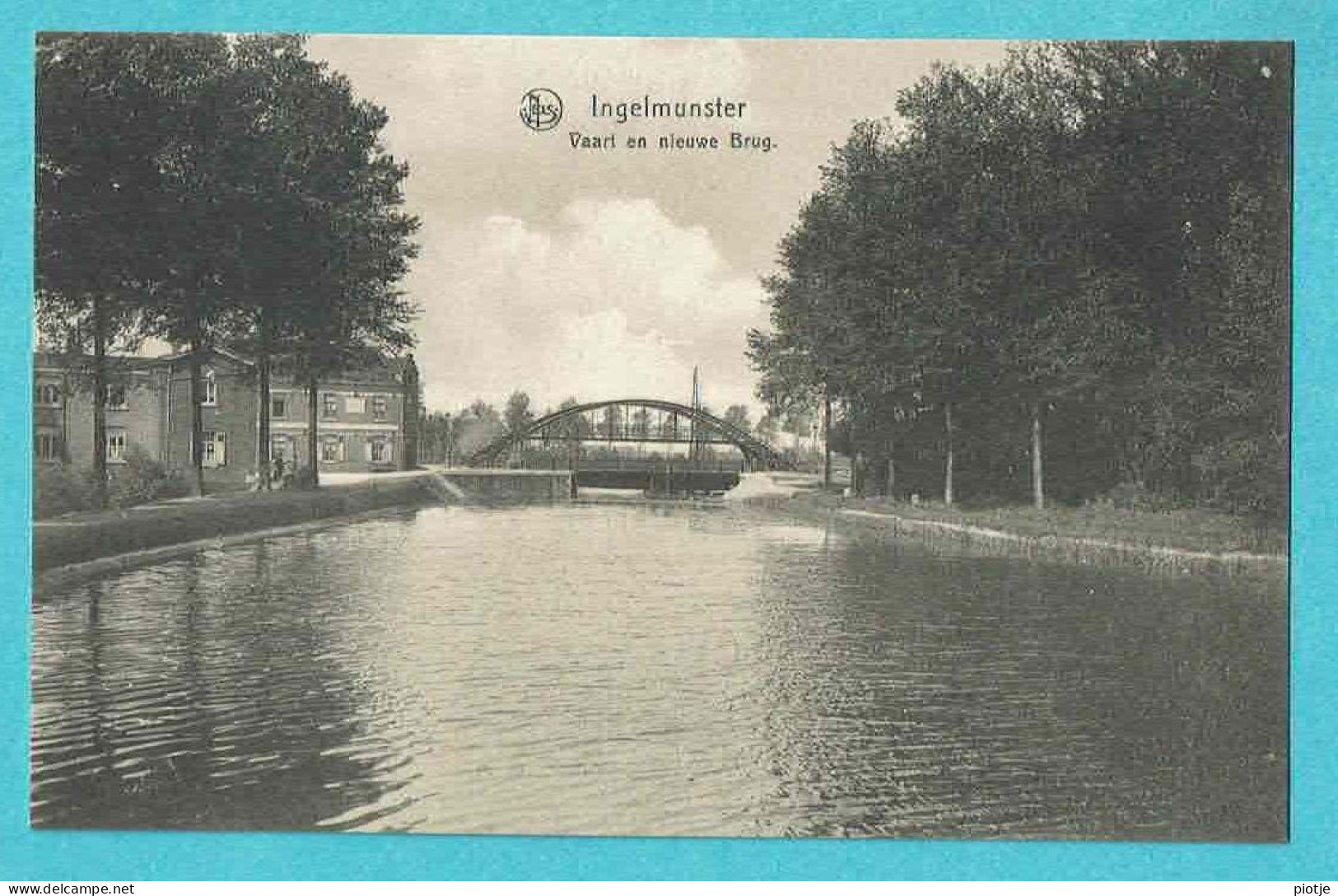 * Ingelmunster (West Vlaanderen) * (Nels, Ern Thill) Vaart En Nieuwe Brug, Canal Et Nouveau Pont, Bridge, Quai, Old - Ingelmunster