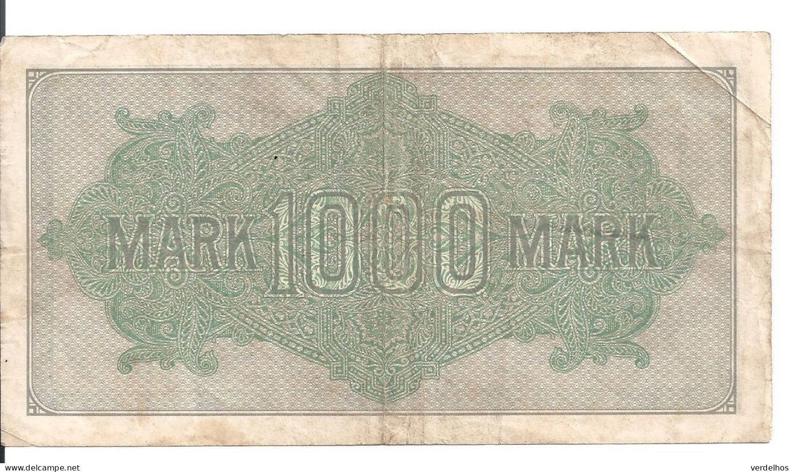 ALLEMAGNE 1000 MARK 1922 VF+ P 76 - 1.000 Mark