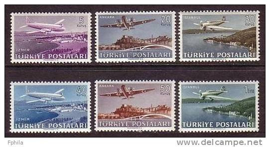 1949 TURKEY AIRMAIL STAMPS AIRPLANE MNH ** - Unused Stamps