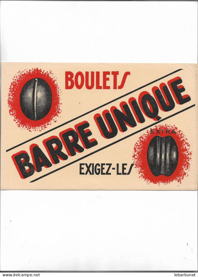 Buvard Ancien Charbon Boulets Barre Unique Exigez Les - C