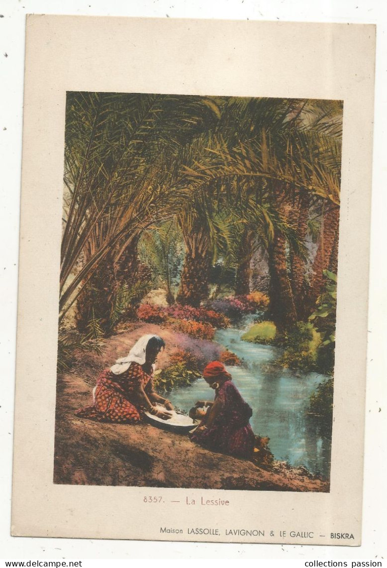 Publicité ,Maison Lassolle Lavignon & Le Gallic ,BISKRA, La Lessive,  225 X 150 Mm, Frais Fr 1.75 E - Publicités