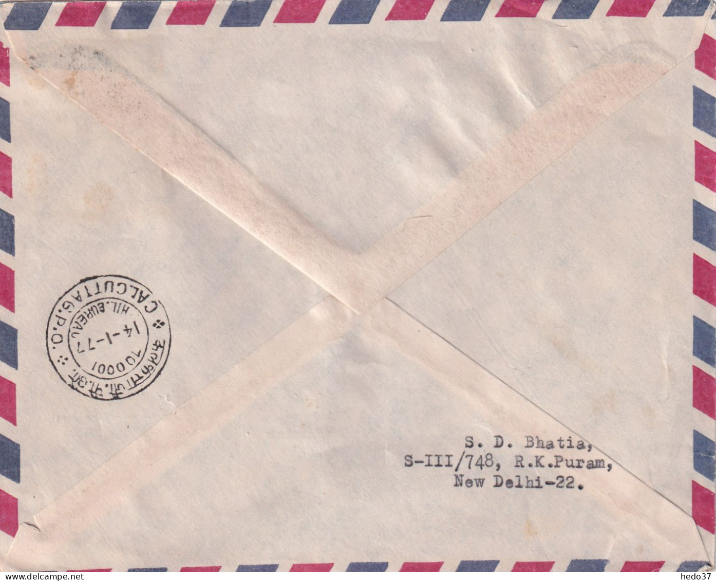 Inde - 1er Vol - Lettre - Airmail