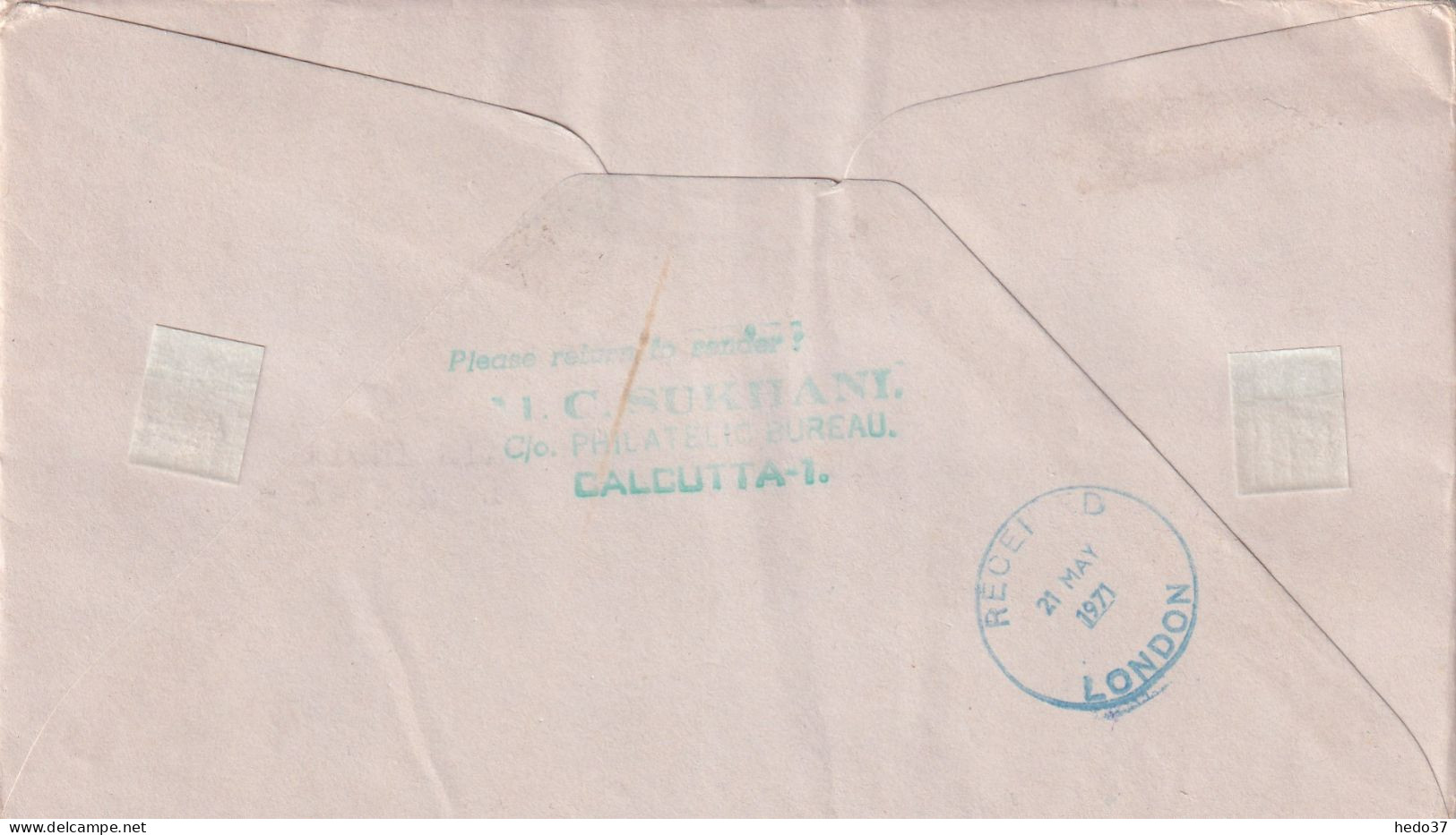 Inde - 1er Vol - Lettre - Airmail