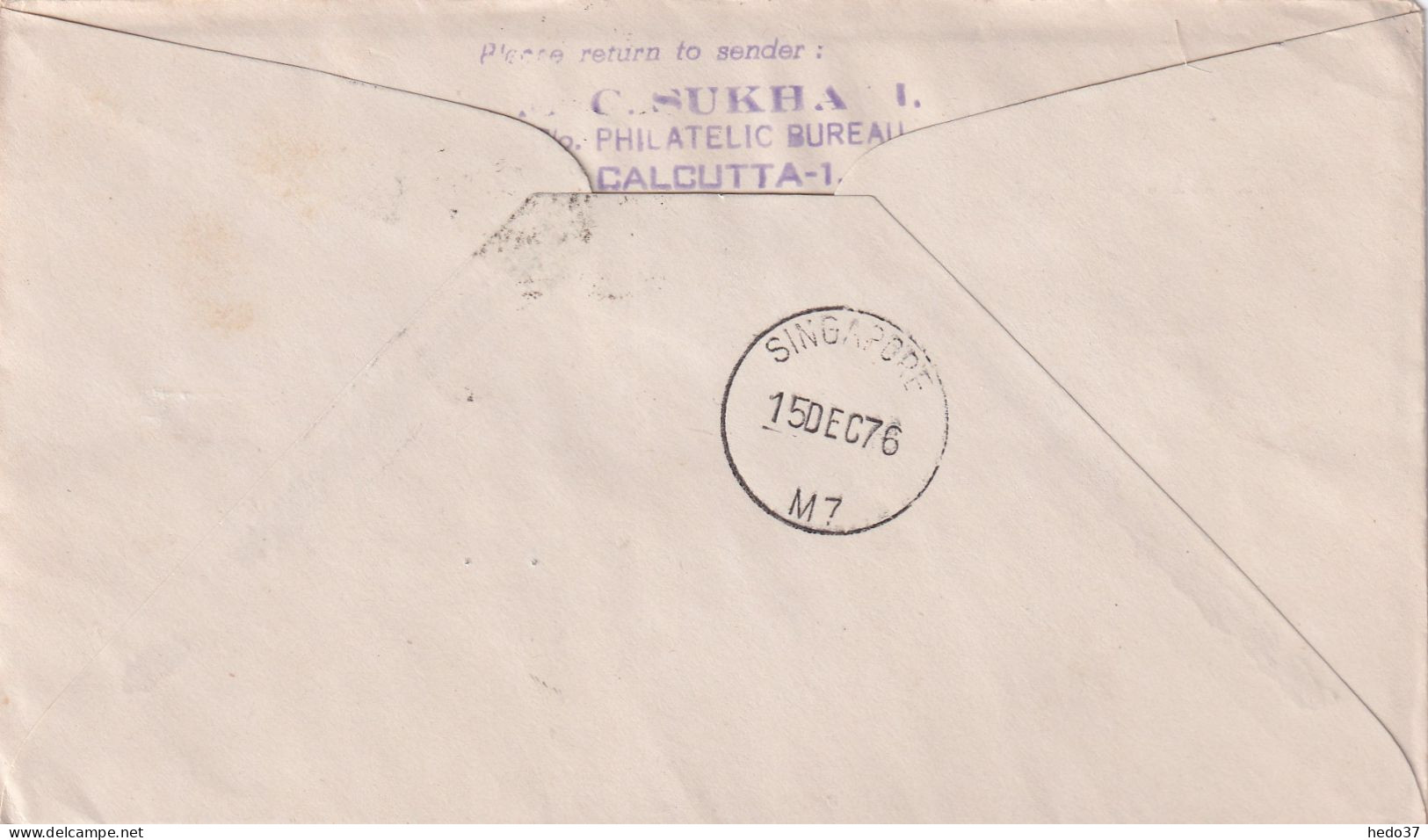 Inde - 1er Vol - Lettre - Poste Aérienne