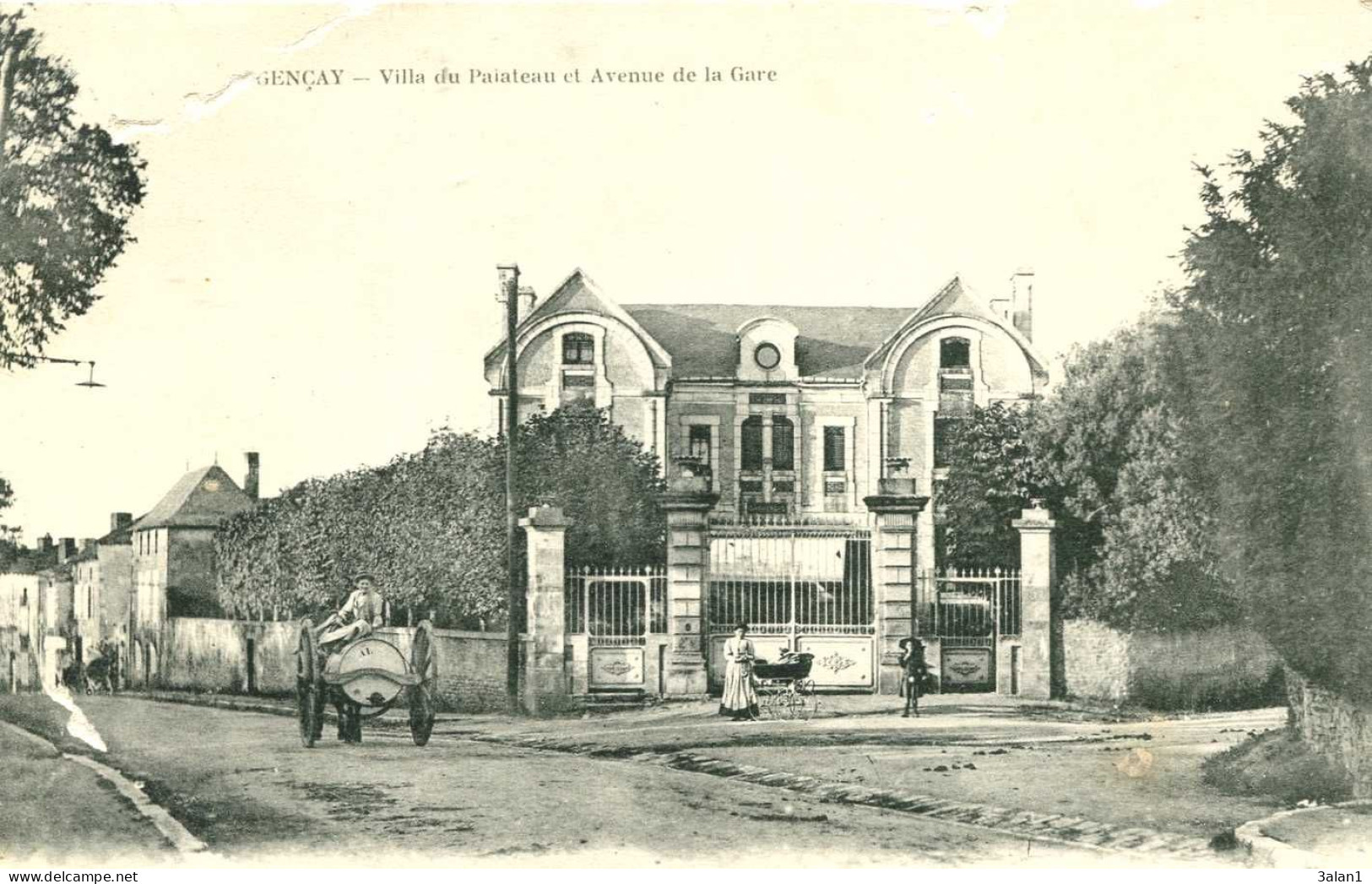 Gençay  =  Villa Du Palateau Et Avenue ....  4133 - Gencay