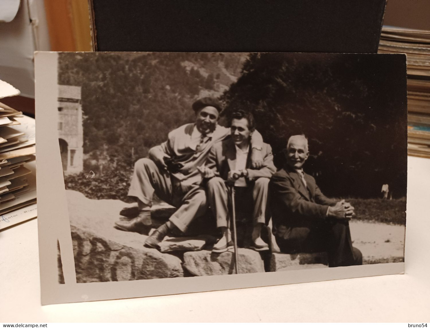 Cartolina Foto Gita Al Santuario Di Oropa Provincia Torino ,luglio 1954 - Églises