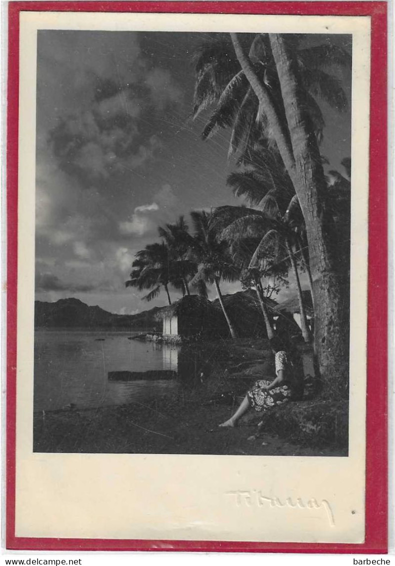PHOTO TITAUA SOUS LES COCOTIERS - Polynésie Française