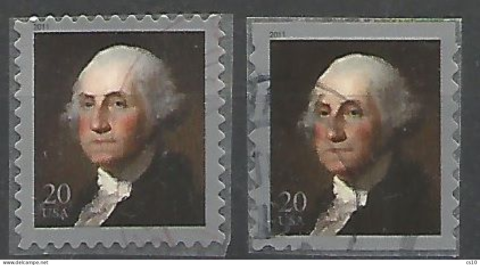 USA 2011 George Washington From Sheets + Coil -  SC # 4504 + # 4510 - Cpl 2v Set In VFU Condition - Ruedecillas