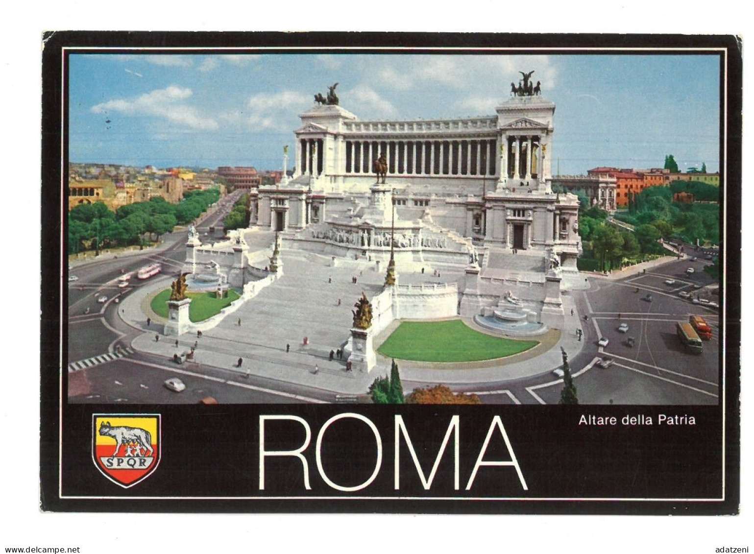 BR3650 Roma Altare Della Patria Viaggiata Verso Bassano - Altare Della Patria