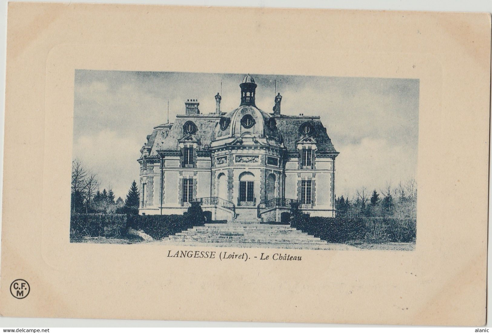 CPA-45-LOIRET-LANGESSE- LE CHATEAU-Edition:C.F.M- Circulée-1910 - PEU CONNUE - Ouzouer Sur Loire