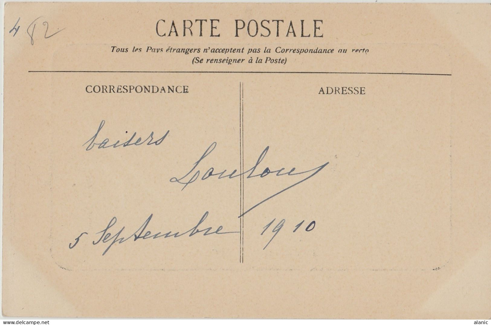 CPA-45-LOIRET-LANGESSE- LE CHATEAU-Edition:C.F.M- Circulée-1910 - PEU CONNUE - Ouzouer Sur Loire