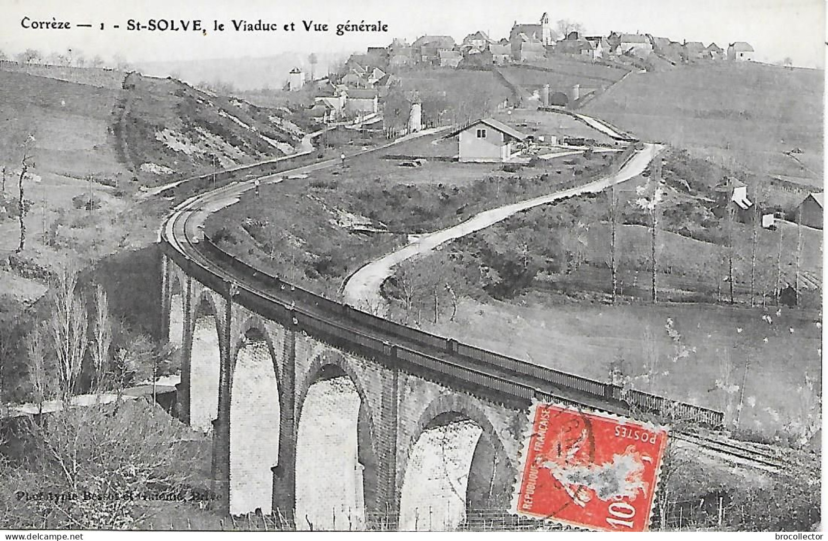 SAINT SOLVE( 19) -  Le Viaduc Et Vue Générale ( Dans L'Etat ) - Structures