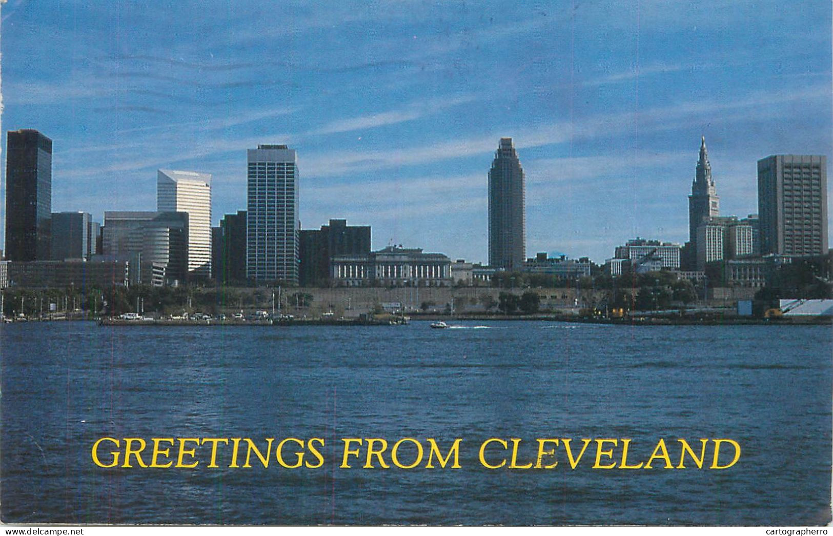 Postcard USA Ohio Cleveland Shoreline View 1987 - Cleveland