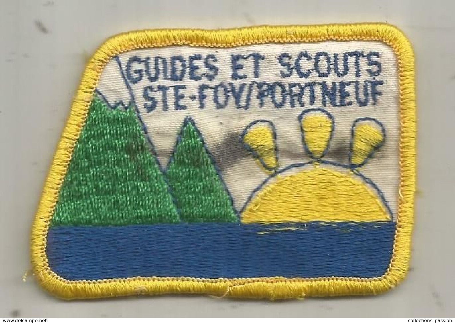 écusson Tissu,  GUIDES ET SCOUTS ,  SAINTE FOY/PORT NEUF - Ecussons Tissu