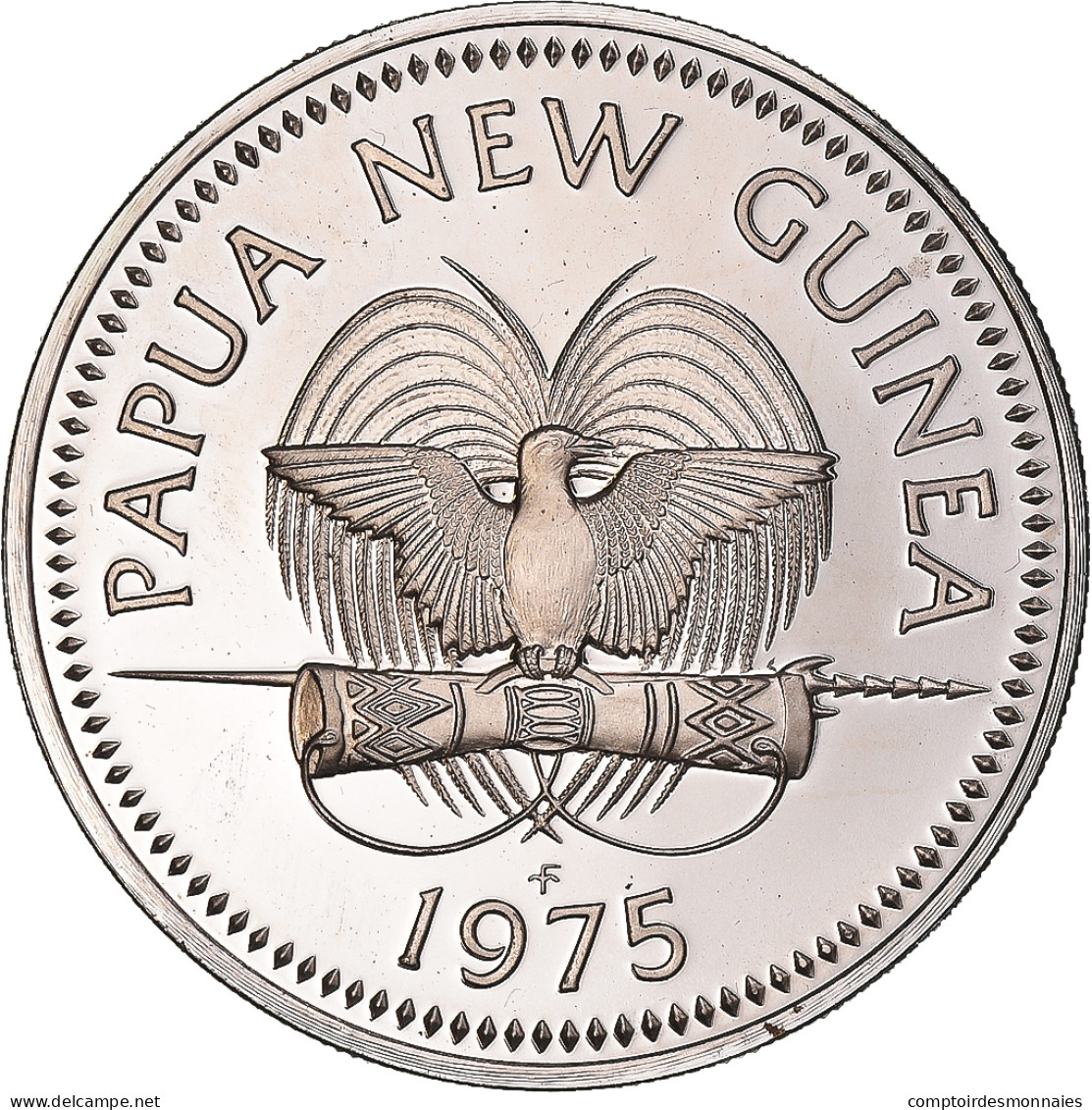 Monnaie, Papouasie-Nouvelle-Guinée, 20 Toea, 1975, Proof, FDC, Cupro-nickel - Papouasie-Nouvelle-Guinée