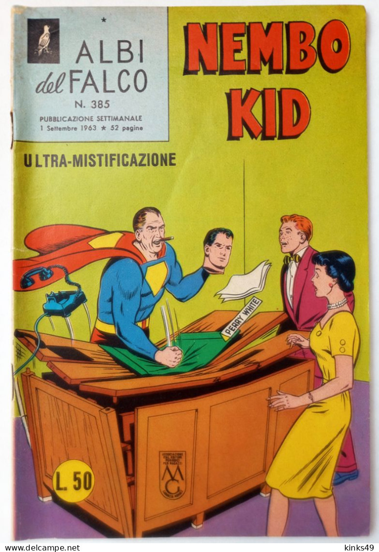 M439> NEMBO KID < Ultra-Mistificazione > N° 385 Del 1° SETTEMBRE 1963 = Con FIGURINE ! - Super Héros