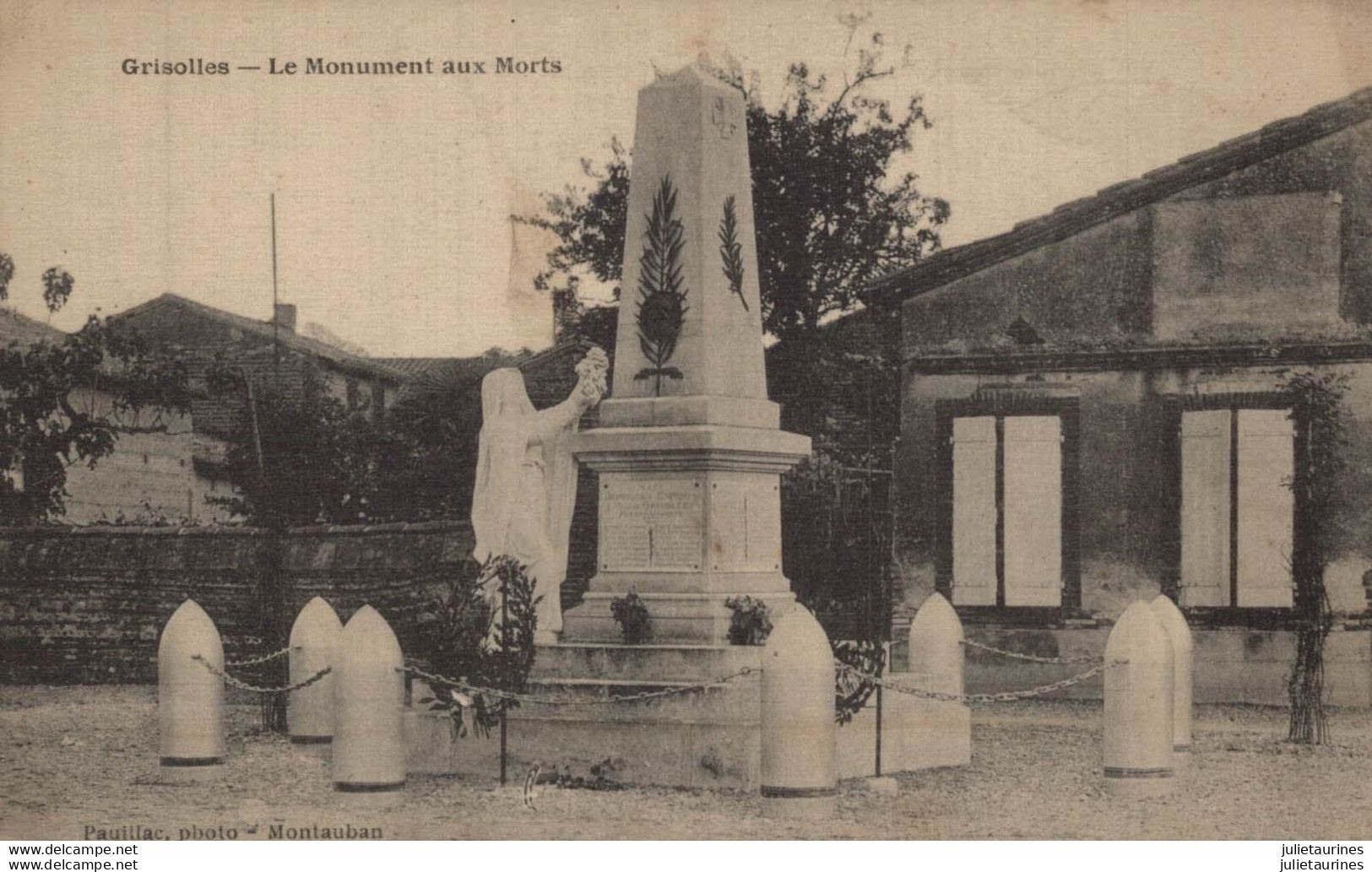 82 GRISOLLES LE MONUMENT AUX MORTS CPA BON ETAT - Grisolles