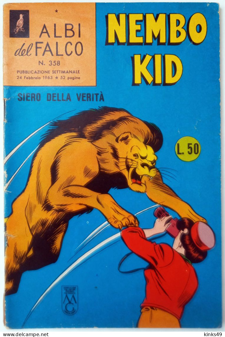 M440> NEMBO KID < Siero Della Verità > N° 358 Del 24 FEBBRAIO 1963 = Con FIGURINE ! - Super Héros