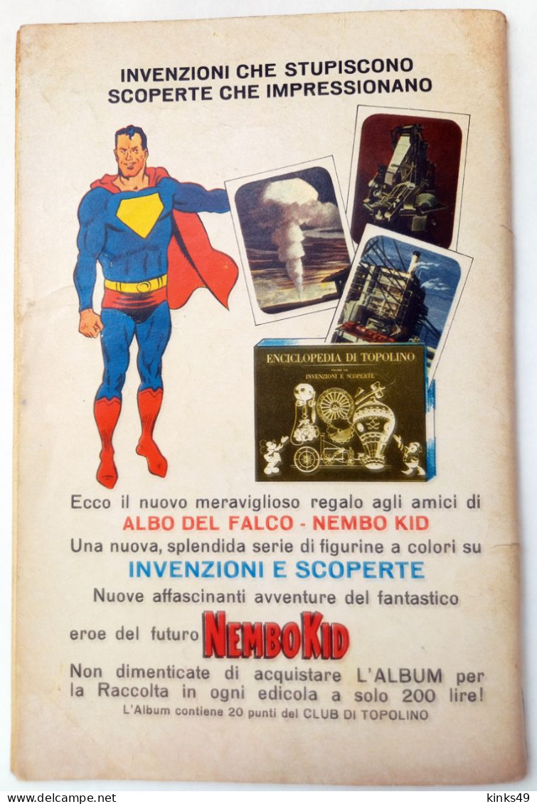 M440> NEMBO KID < Siero Della Verità > N° 358 Del 24 FEBBRAIO 1963 = Con FIGURINE ! - Super Héros