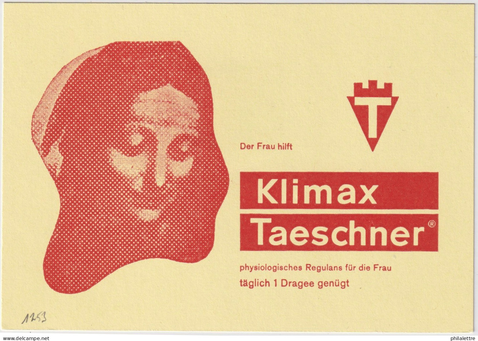 ALLEMAGNE / GERMANY / BERLIN - 1966 - Mi.140y cancelled by commemorative Hand Stamps on 3 Pharma Advert Cards