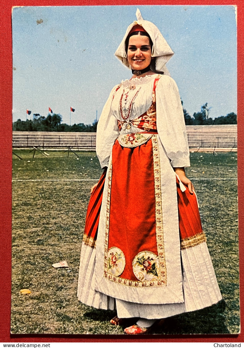 Cartolina - Costumi Sardi - Costume Di Oristano - 1970 - Oristano