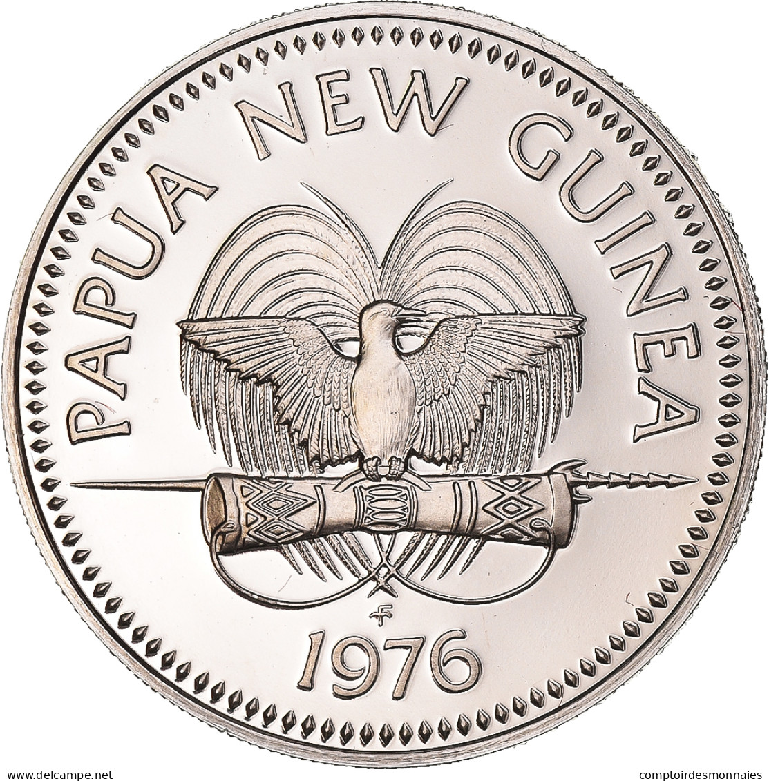 Monnaie, Papouasie-Nouvelle-Guinée, 20 Toea, 1976, Proof, FDC, Cupro-nickel - Papouasie-Nouvelle-Guinée