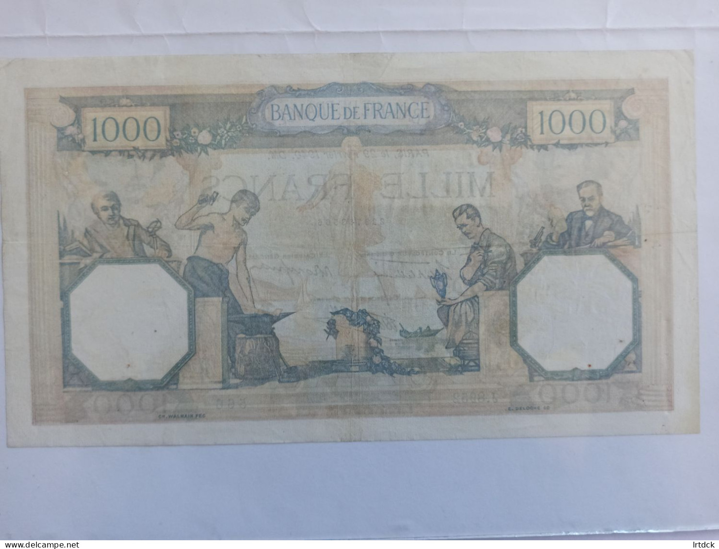 Billet Banque De France 1000 Francs Ceres Et Mercure 29/02/1940 - 1 000 F 1927-1940 ''Cérès Et Mercure''