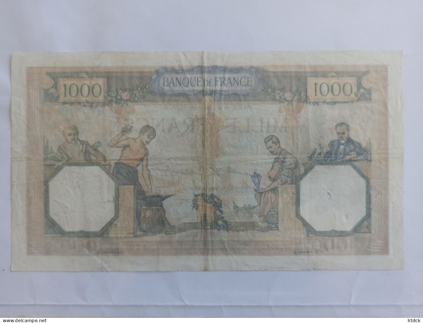 Billet Banque De France 1000 Francs Ceres Et Mercure 04/11/1937 - 1 000 F 1927-1940 ''Cérès Et Mercure''