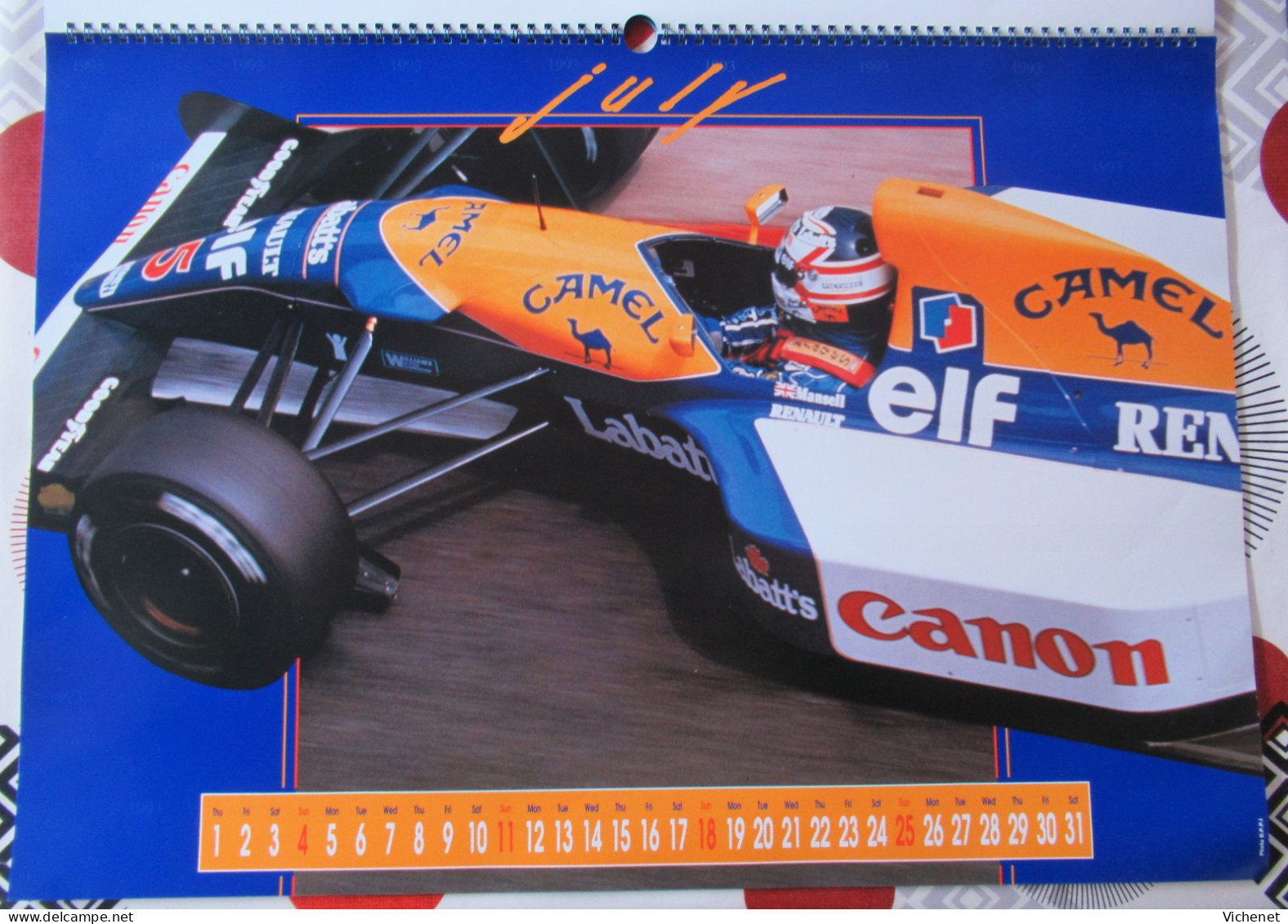 Camel Formula 1 - 1993 - 60 x 42 cm - Schumacher - Mansell