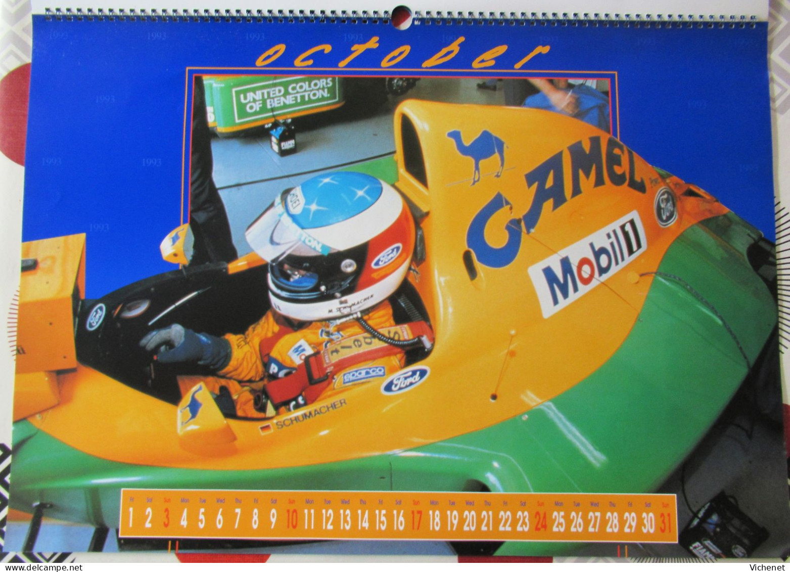 Camel Formula 1 - 1993 - 60 x 42 cm - Schumacher - Mansell