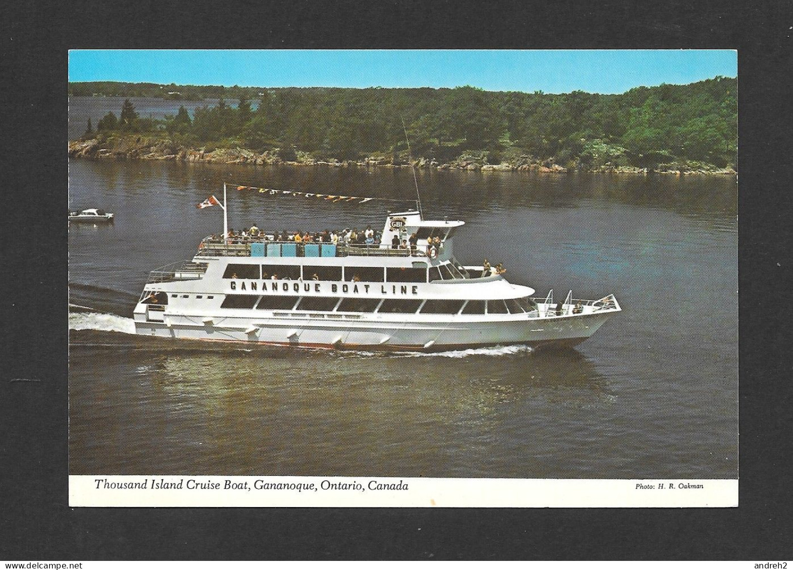 Thousand Island - Bateau De Croisière - Cruise Boat - GANANOQUE - Ontario Canada - Gananoque