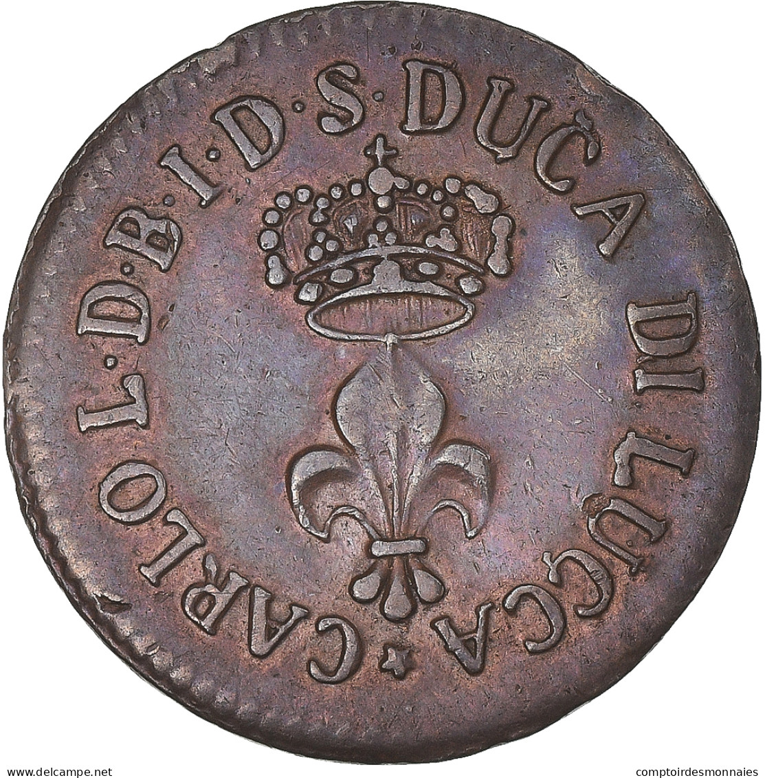 Monnaie, États Italiens, LUCCA, Soldo, 1826, Lucques, SUP, Cuivre, KM:A34 - Lucca