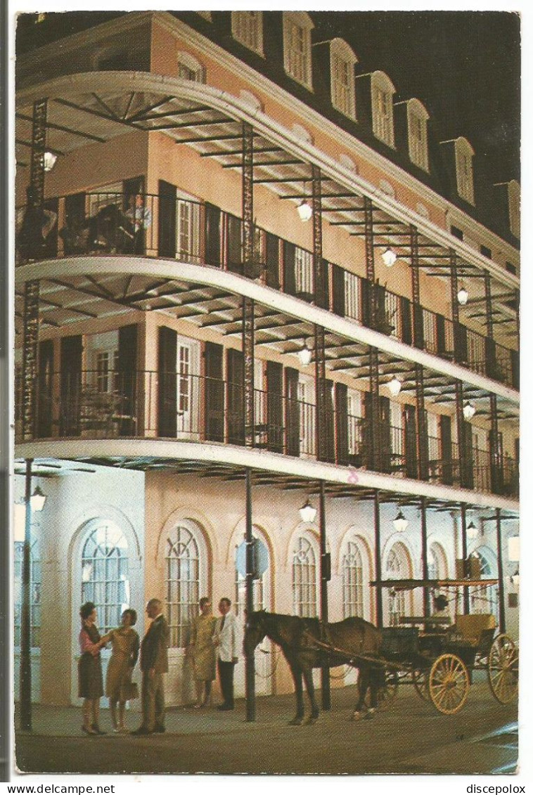 AC6284 New Orleans - Lace Balconies At Night - The Vieux Carre / Viaggiata 1984 - New Orleans