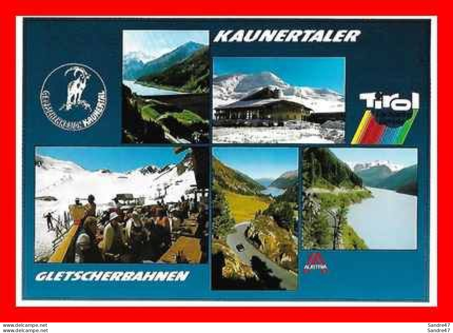 CPSM/gf  KAUNERTALER (Autriche).  Gletscherbahnen, Multivues. ..*417 - Kaunertal