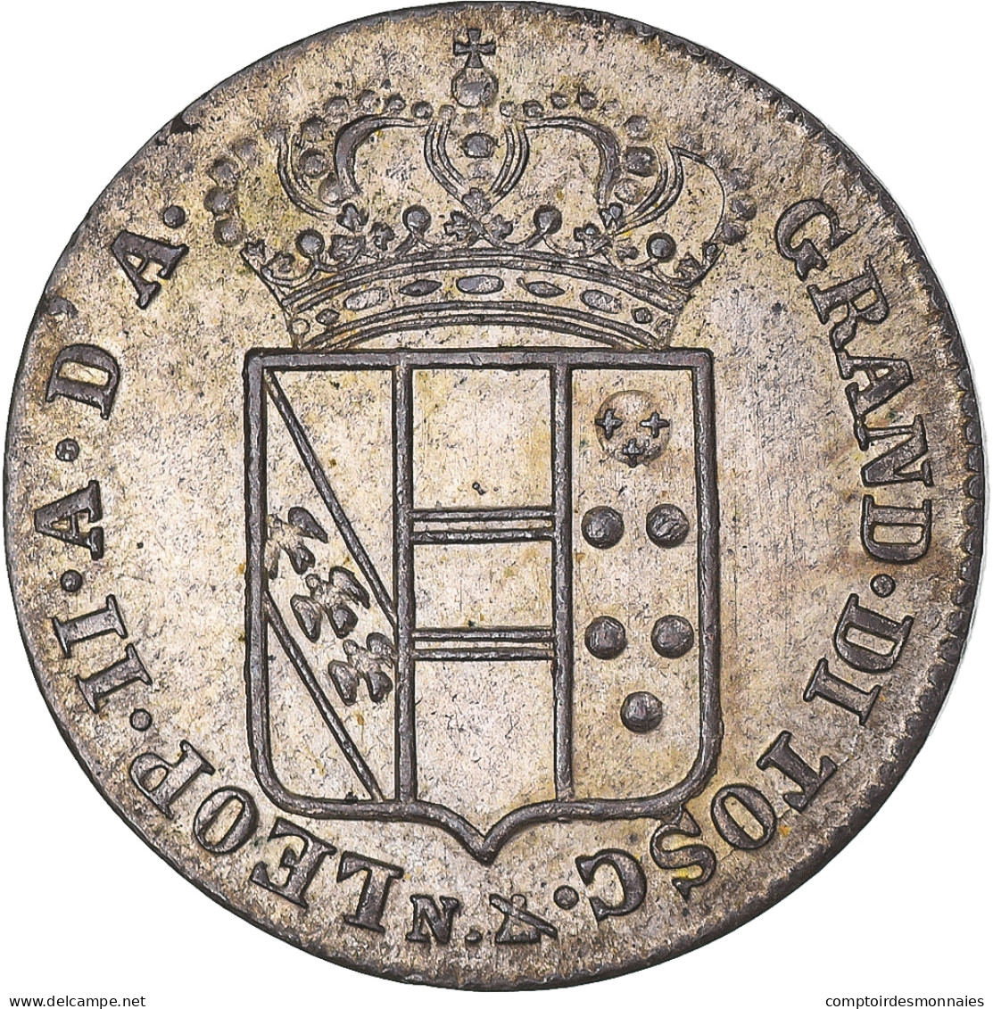 Monnaie, États Italiens, TUSCANY, Leopold II, 5 Quattrini, 1830, Florence, TB - Toscana