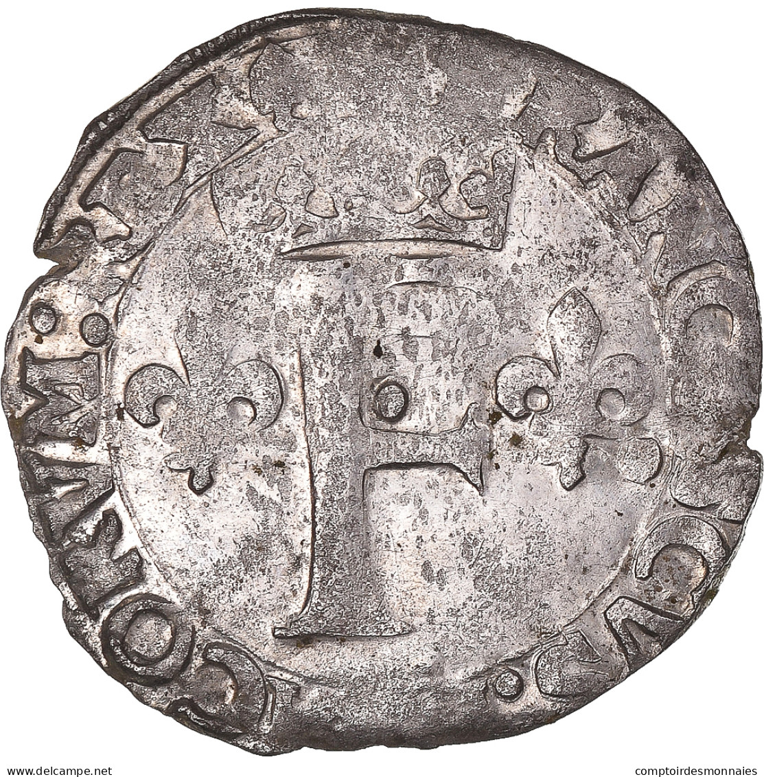 Monnaie, France, François Ier, Dizain Franciscus, 1515-1547, Angers, TTB - 1515-1547 Francis I