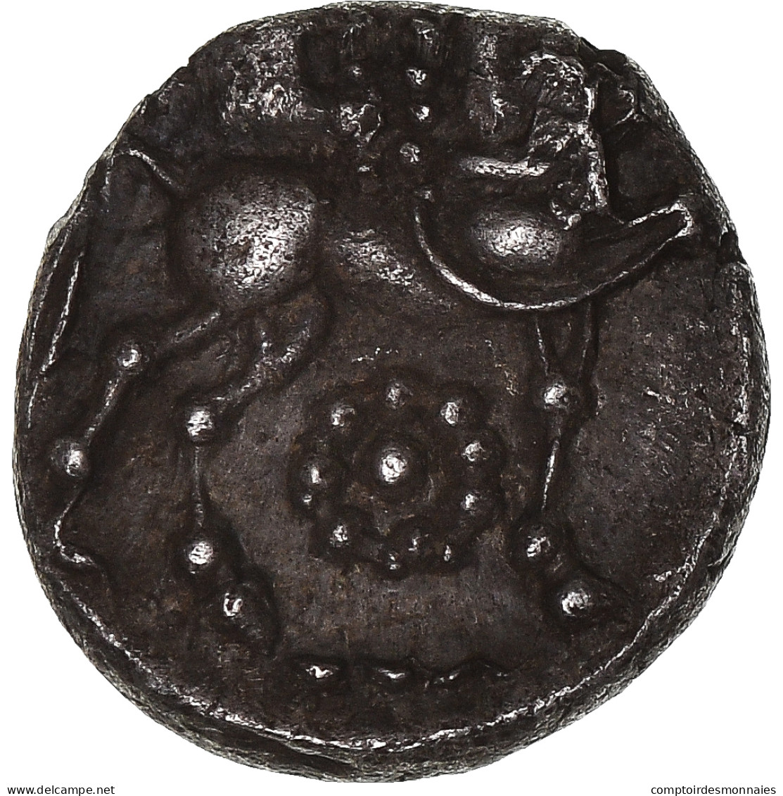 Monnaie, Lemovici, Drachme Au Cheval Et Tête, 80-60 BC, Limoges, SUP, Argent - Gauloises