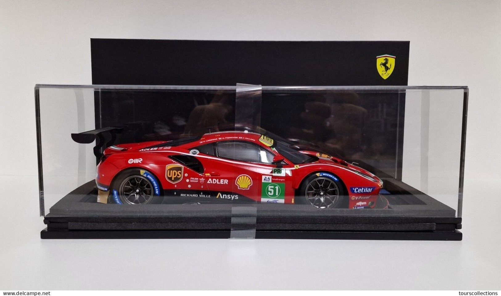 LOOKSMART 1/18 FERRARI 488 GTE AF CORSE 24H LE MANS 2021 WINNER LMGTE PRO CLASS n° 51 - Ref LS18LM027