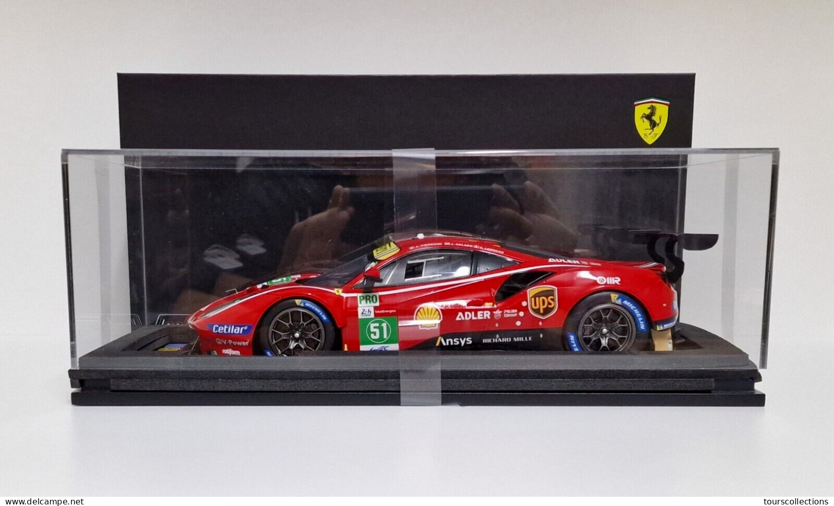 LOOKSMART 1/18 FERRARI 488 GTE AF CORSE 24H LE MANS 2021 WINNER LMGTE PRO CLASS n° 51 - Ref LS18LM027