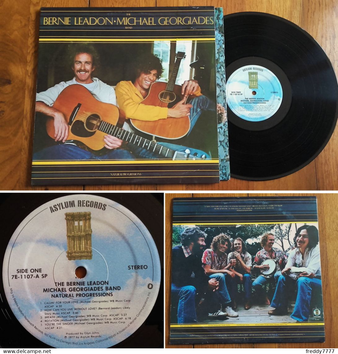 RARE U.S LP 33t RPM (12") THE BERNIE LEADON - MICHAEL GEORGIADES BAND (1977) - Country En Folk