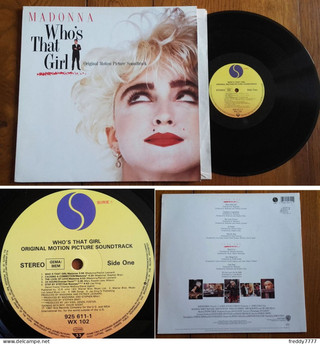 RARE Deutsch LP 33t RPM (12") MADONNA «Who's That Girl» (1987) - Ediciones De Colección