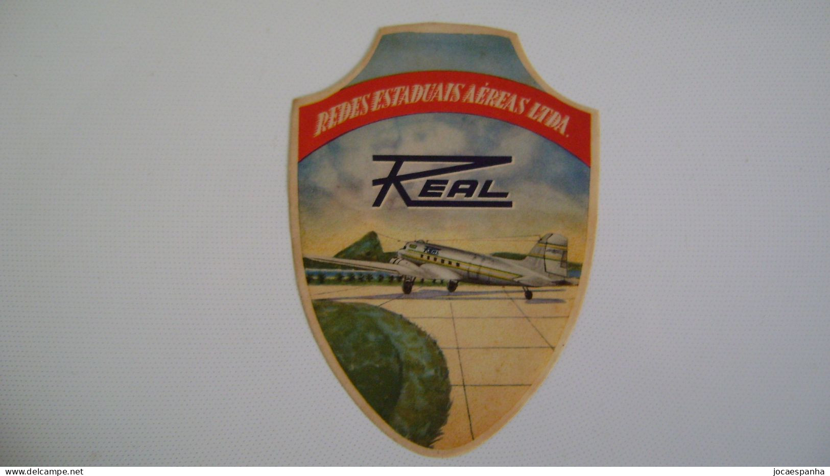 BRAZIL / BRASIL - LABEL OF THE REAL "REDES ESTADUAIS AEREAS LTDA" AIRLINE COMPANY IN THE STATE - Publicidad