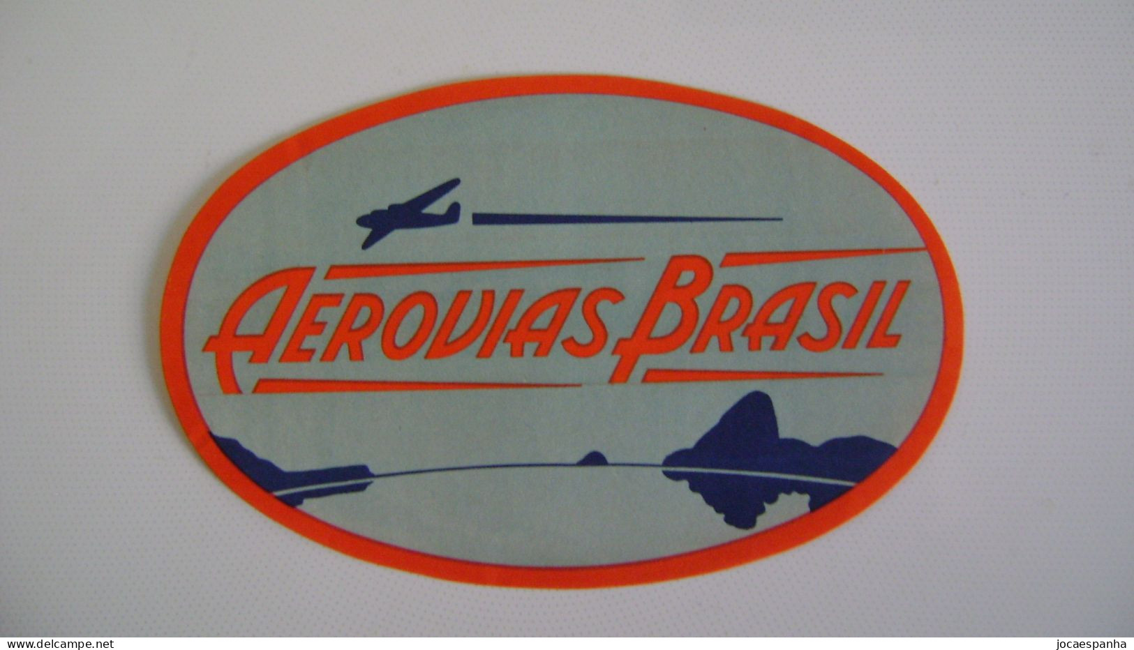 BRAZIL / BRASIL - LABEL OF THE AEROVIAS BRASIL AIRLINE COMPANY IN THE STATE - Publicidad