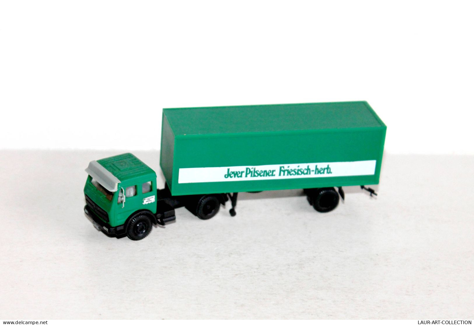 CAMION, POIDS LOURD 1/87 TRACTEUR MERCEDES + SEMI REMORQUE BIERE JEVER PILSENER - AUTOMOBILE MINIATURE (1712.92) - Scala 1:87