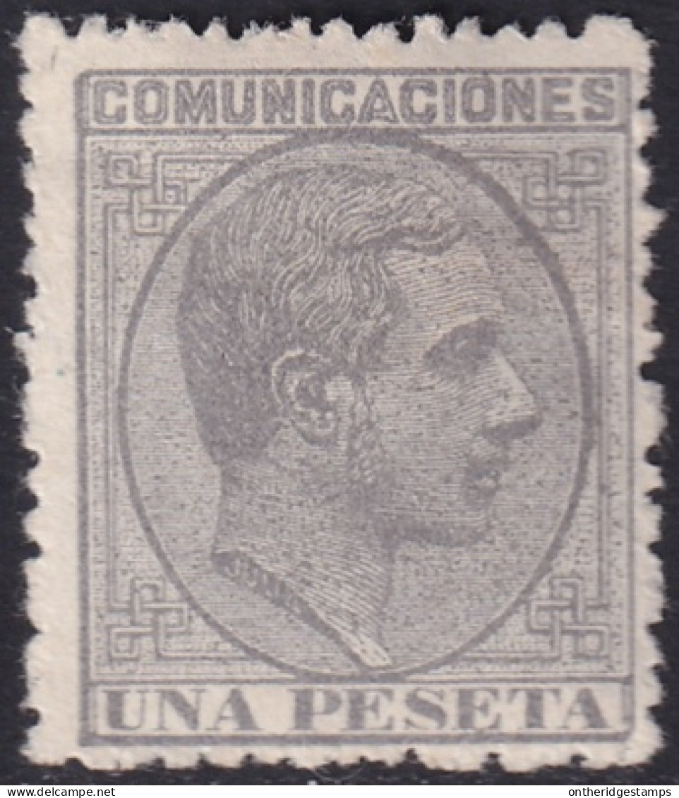 Spain 1878 Sc 239 Espana Ed 197 MH* Paper Adhesion - Unused Stamps