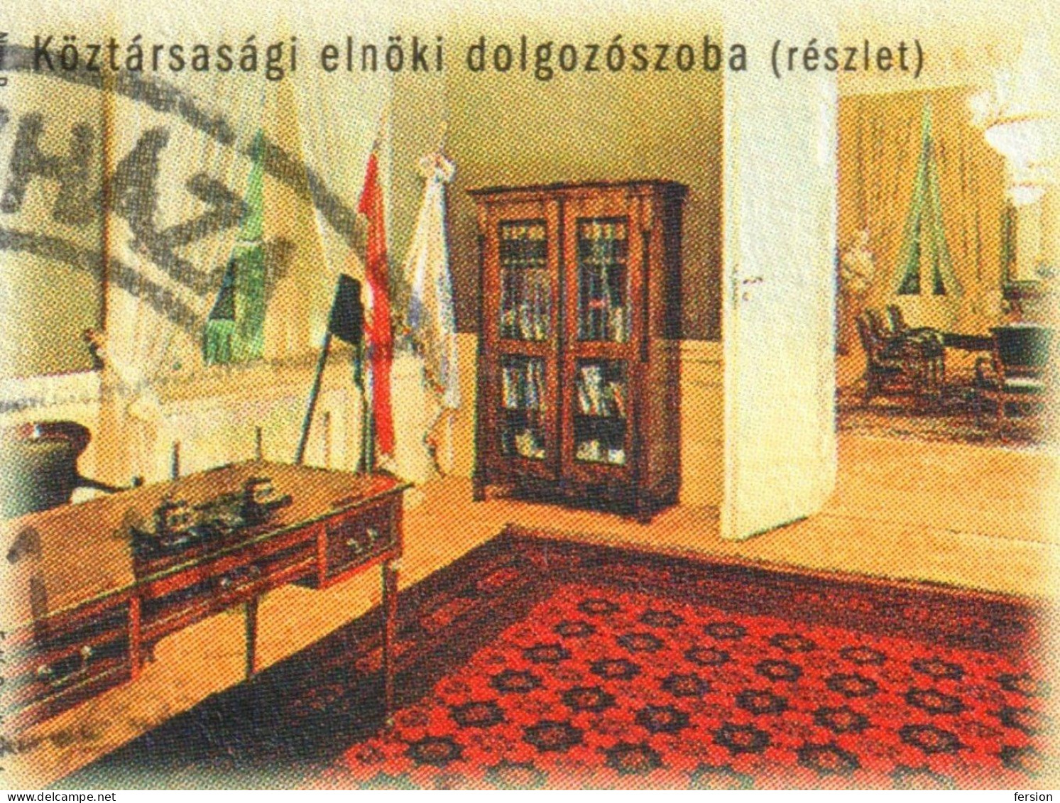 Sándor Palace Castle Residence Of The President Of Republic POLITICS FLAG Budapest Hungary 2005 Office Carpet - Châteaux