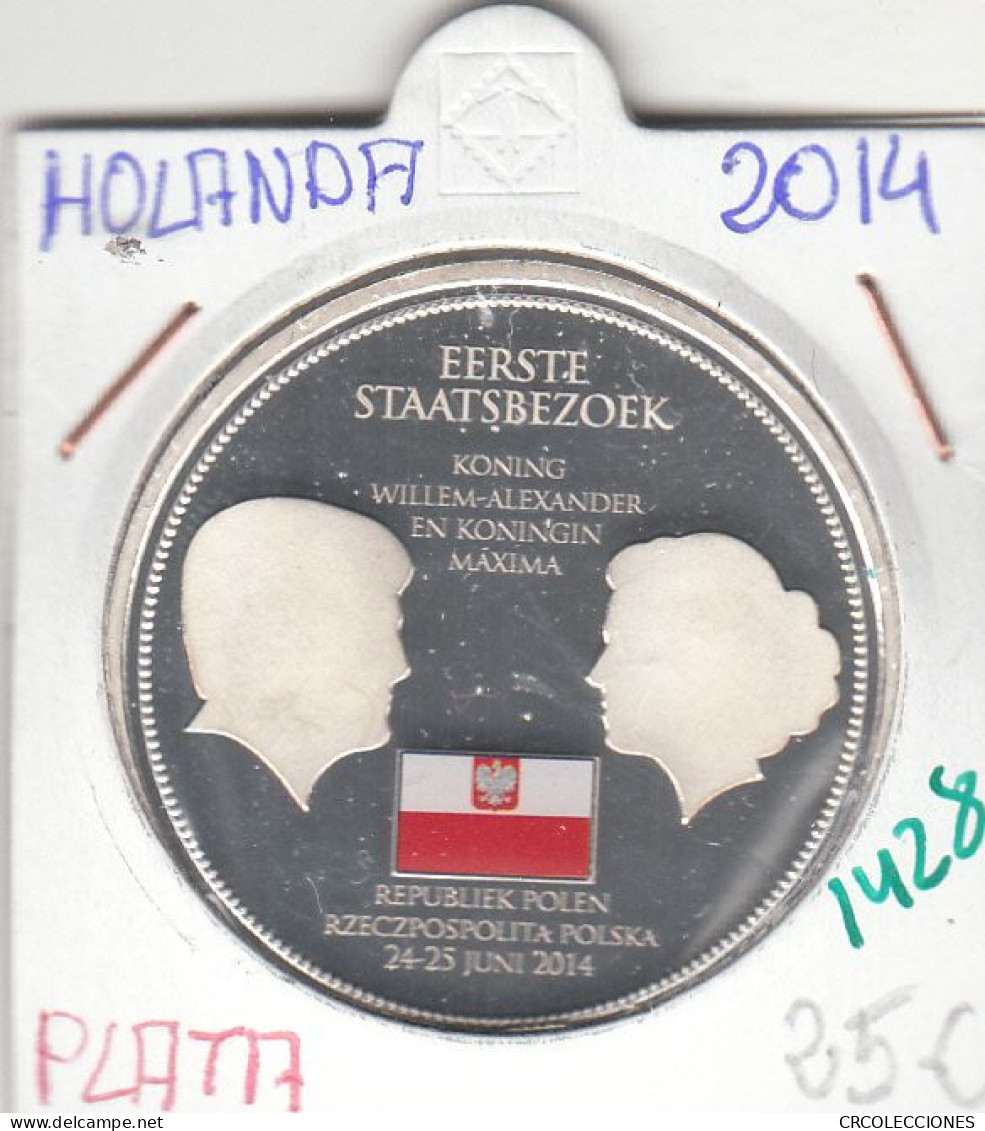 CR1428 MONEDA HOLANDA PLATA 2014 SIN CIRCULAR - Sonstige & Ohne Zuordnung