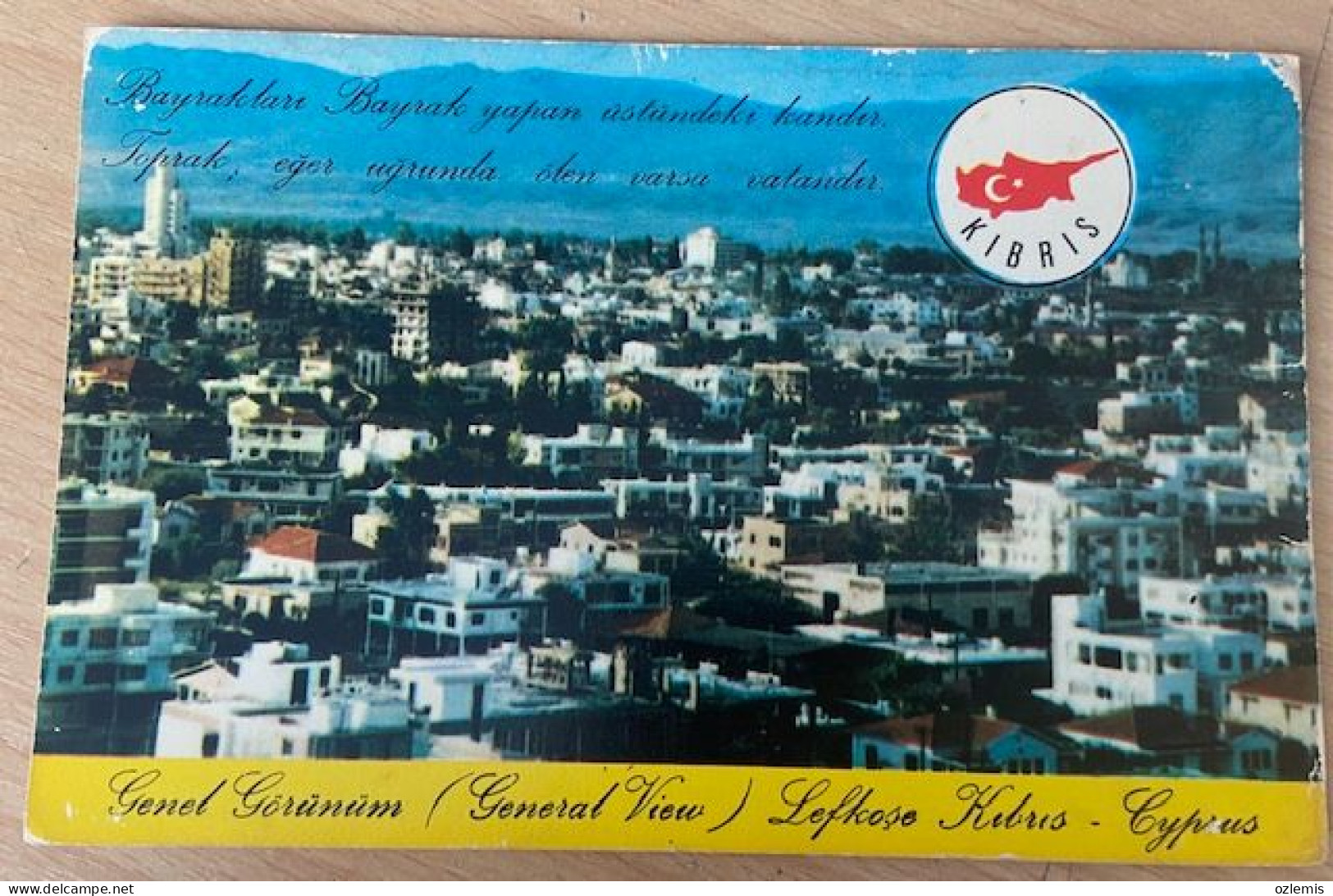 CYPRUS ,GENERAL VIEW ,LEFKOSE ,POSTCARD - Chypre